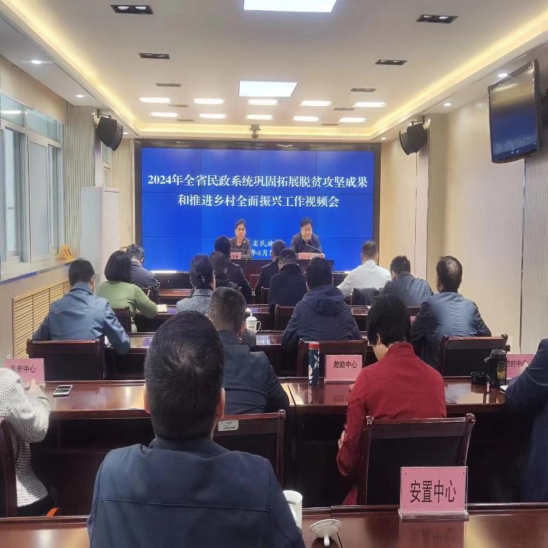 省民政廳召開2024年全省民政系統鞏固拓展脫貧攻堅成果和推進鄉村全面振興工作視頻會